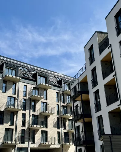 Außenansicht der Gebäude